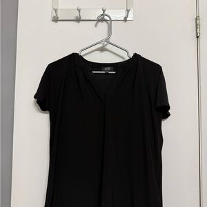 Jones New York Black Short Sleeve Top